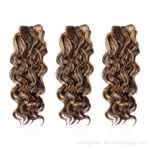 Ombre Brown Water Wave Crochet Braids for Passion Twist Crochet Hair Passion Twist Braiding Hair Extensions